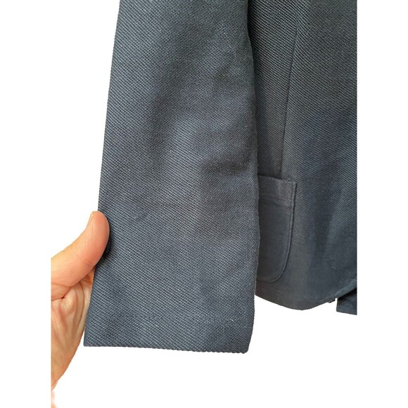 Gentleman Farmer Navy Blue Horse Embroidered Blazer Jacket Boy's Sz 6 Cotton - Picture 4 of 7